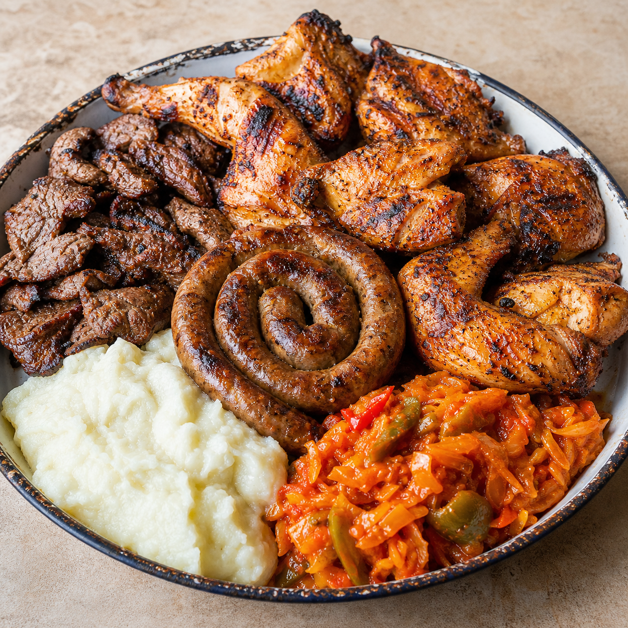 Local food from Sipho Shisanyama